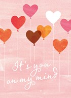 Ansichtkaart Valentijn Its you on my mind